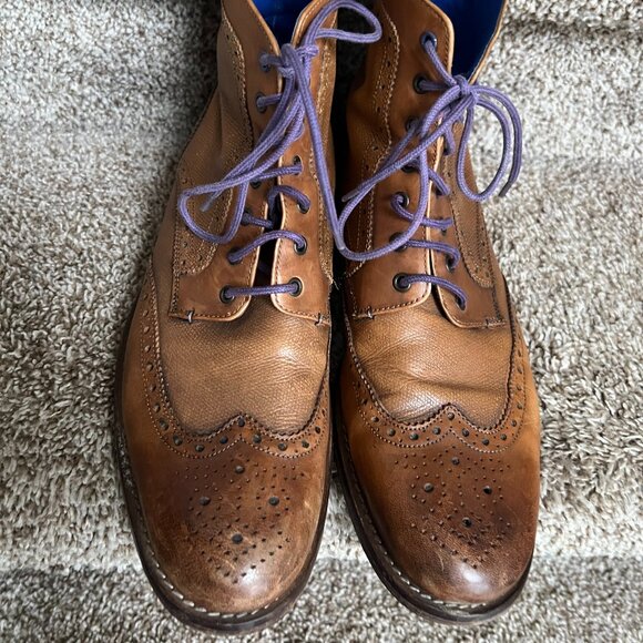 Ted Baker  Men\'s Tan Leather Boots. main image 11